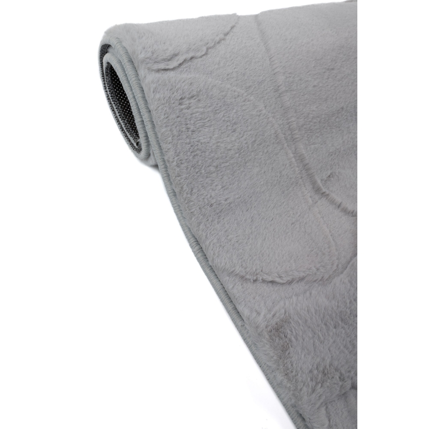 Tapis RABBIT 3D 80x150 cm gris