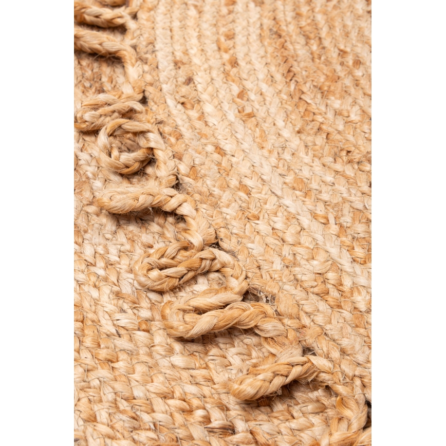 Tapis rond naturel JUTA 100 cm beige