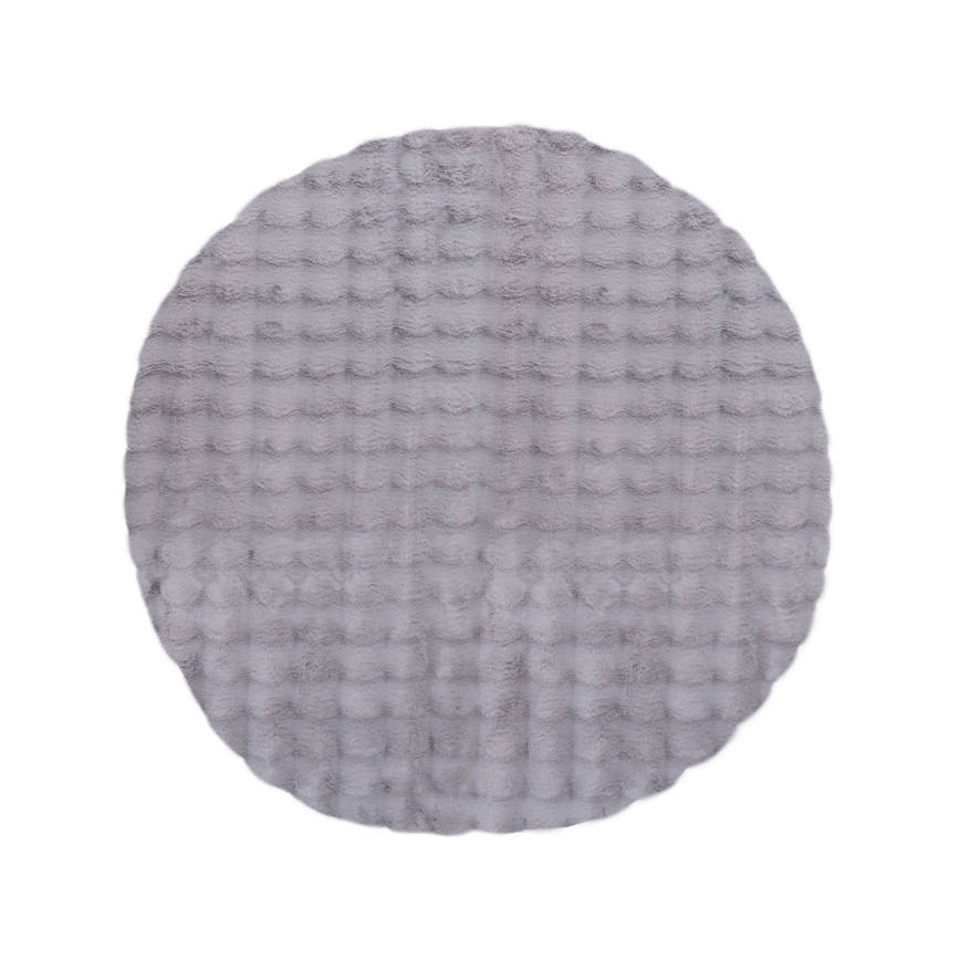Tapis rond RABBIT BUBBLE 160 cm gris