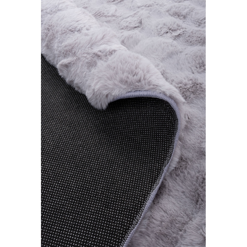 Tapis rond RABBIT BUBBLE 160 cm gris