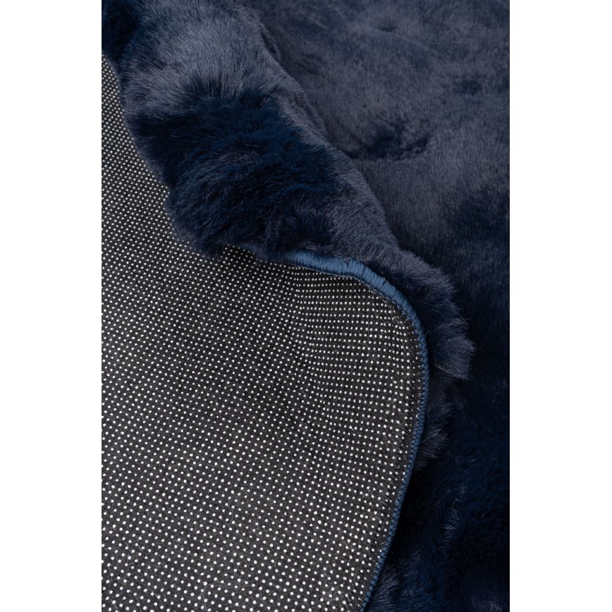 Tapis rond RABBIT BUBBLE Ø 160 cm bleu