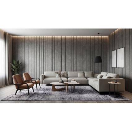 Tapis SALAMANCA 120x170 cm gris/blanc