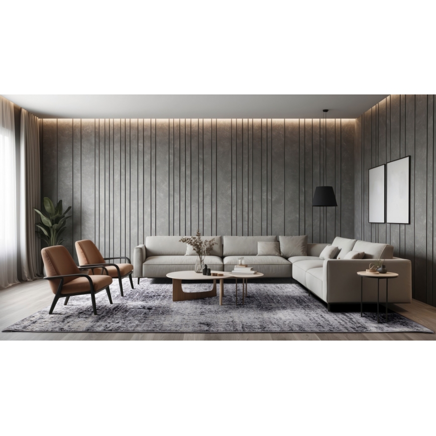 Tapis SALAMANCA 120x170 cm gris/blanc