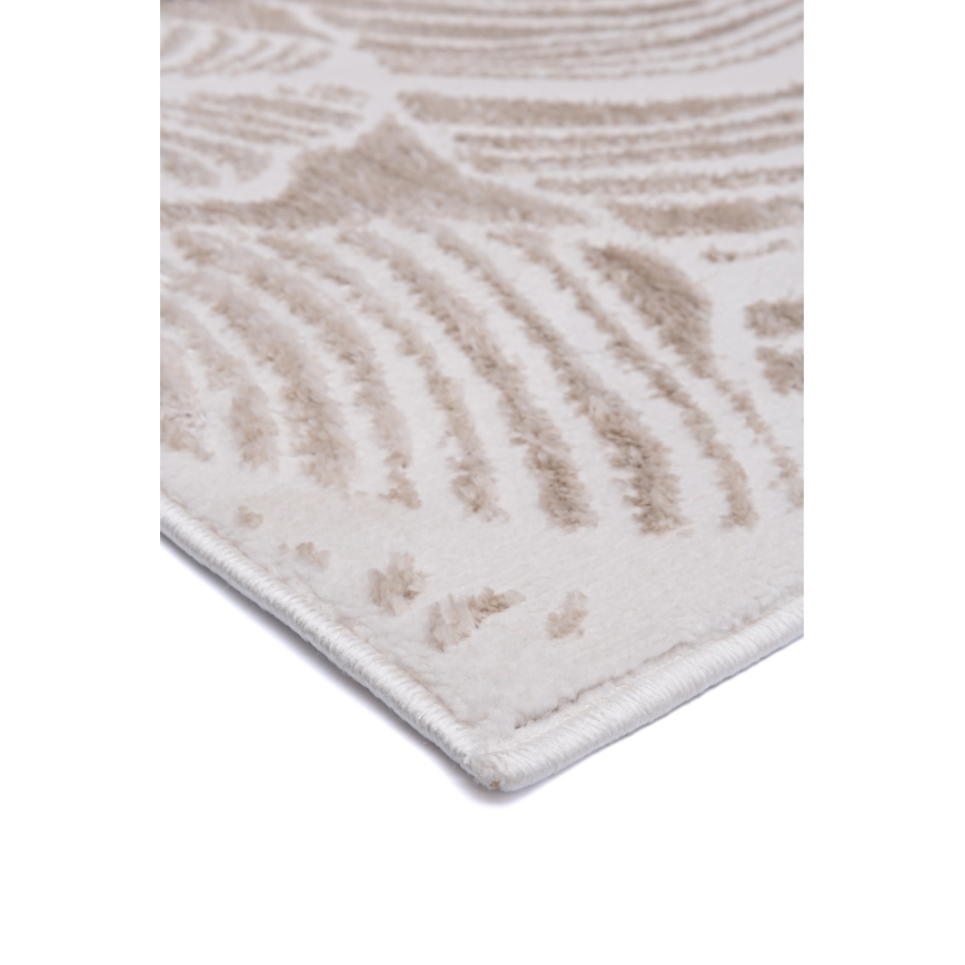 Tapis SALAMANCA 200x280 cm beige/blanc motif feuillage