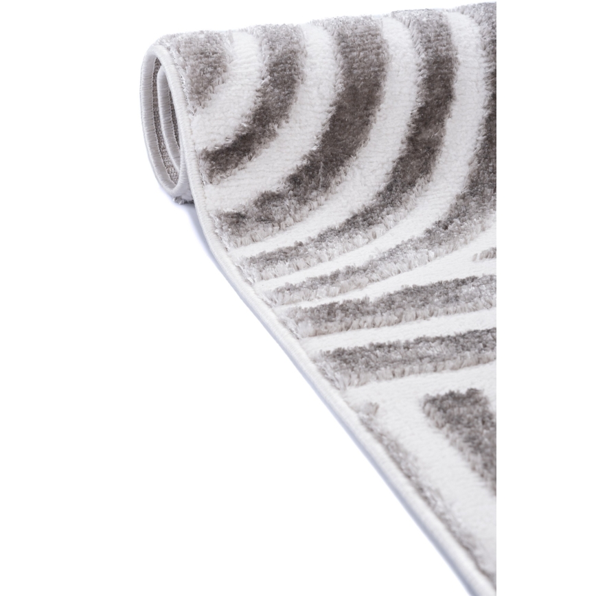 Tapis SALAMANCA 67x120 cm gris/blanc