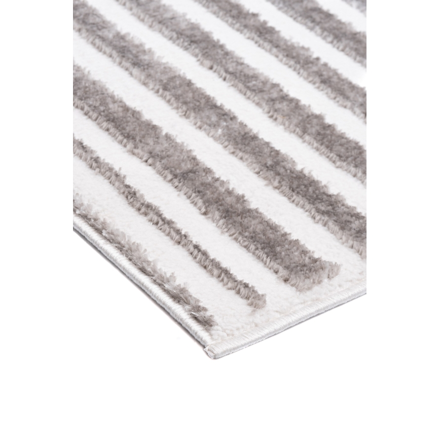 Tapis SALAMANCA 67x120 cm gris/blanc