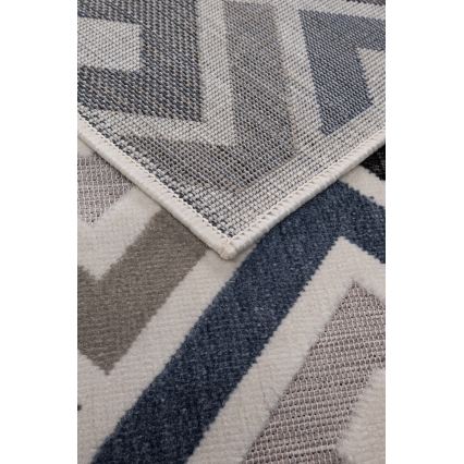 Tapis SHIFT 120 x 160 cm gris/bleu/beige