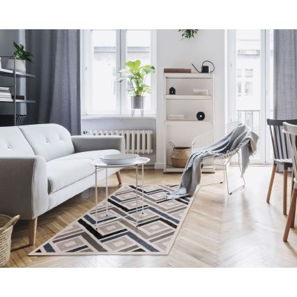 Tapis SHIFT 80x150 cm gris/bleu/beige