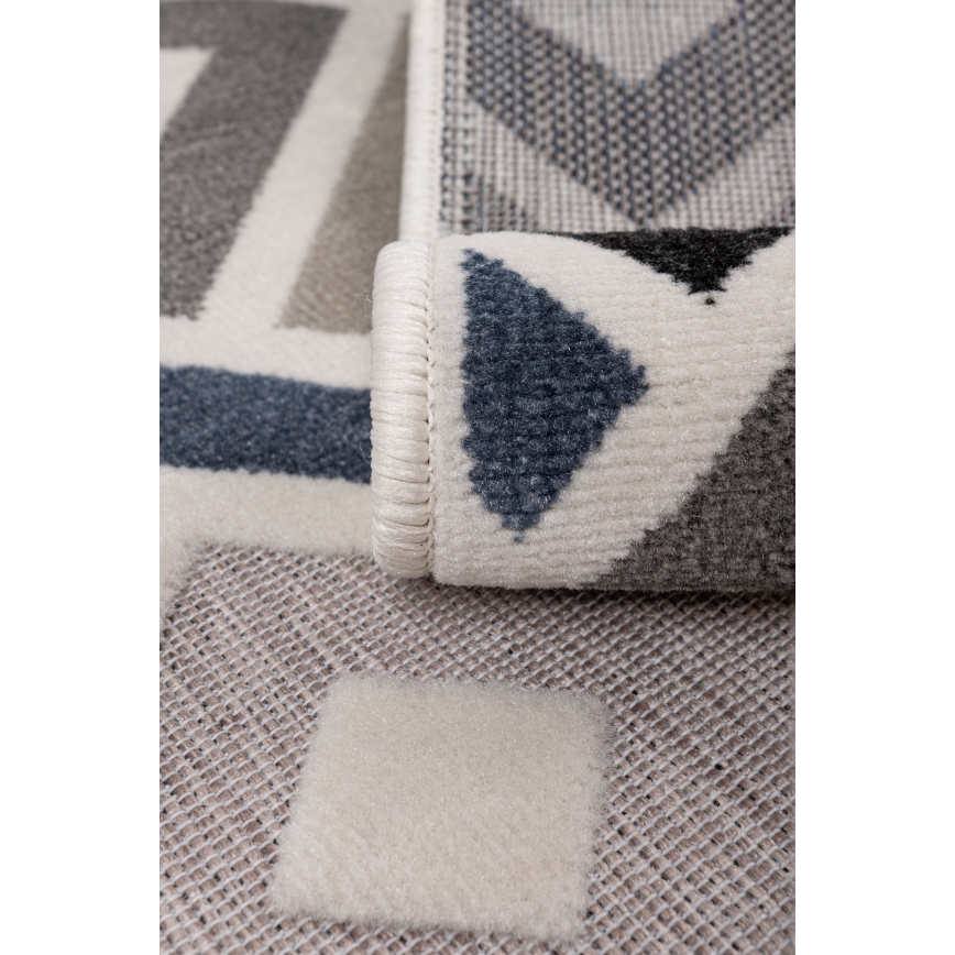 Tapis SHIFT 80x150 cm gris/bleu/beige