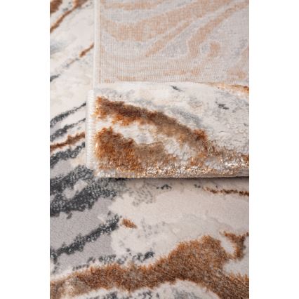 Tapis STONE 120 x 160 cm beige/gris