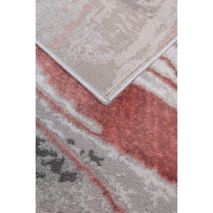 Tapis STONE 160x220 cm rose/gris