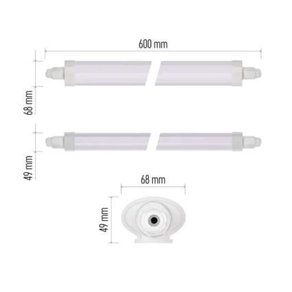 Technische LED-armatuur DUSTY LED/18W/230V IP65 4000K 60 cm