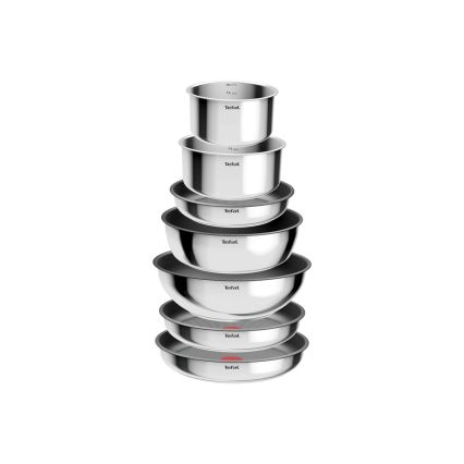 Tefal - 15-delige INGENIO COOK roestvrijstalen pannenset
