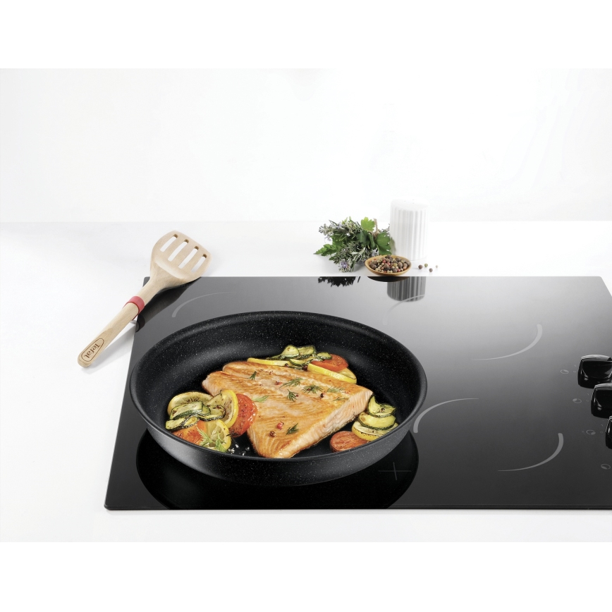 Tefal - 3-delige pannenset INGENIO BLACK STONE