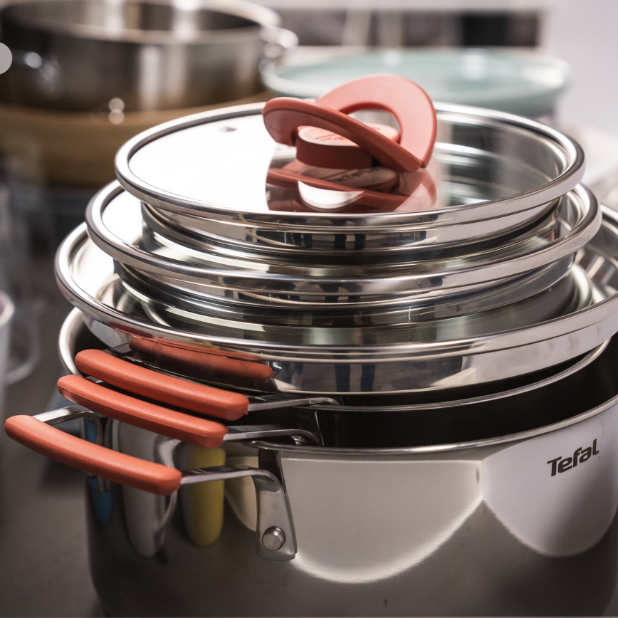 Tefal - 6-delige pannenset OPTI'SPACE