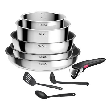 Tefal - 9-delige INGENIO COOK kookset van roestvrij staal