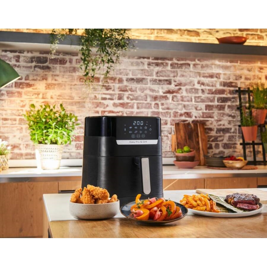 Tefal - Air fryer 4,2 l EASY FRY&GRILL 2in1 1550W/230V zwart
