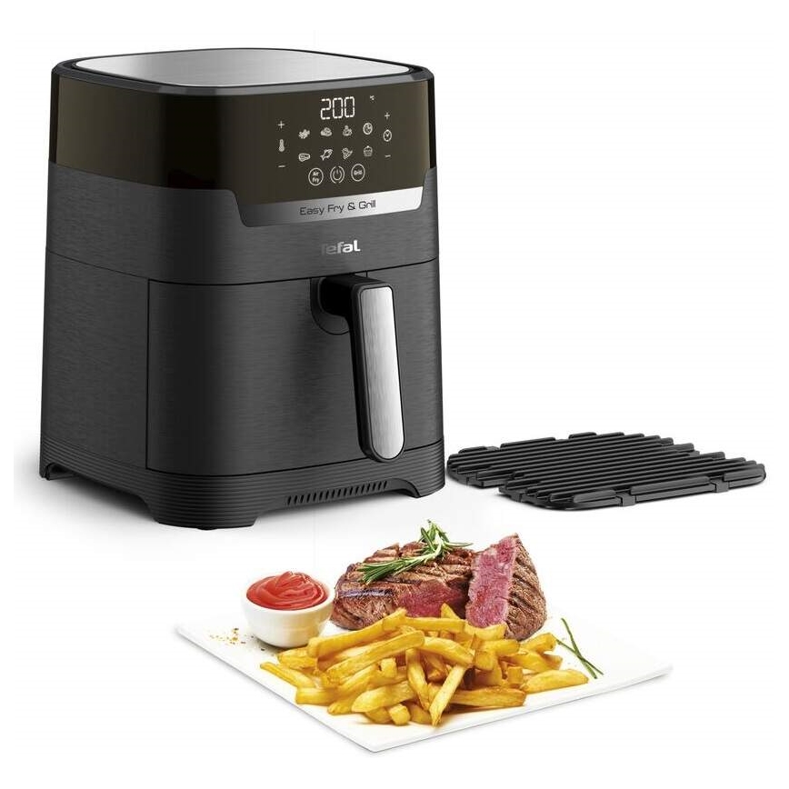 Tefal - Air fryer 4,2 l EASY FRY&GRILL 2in1 1550W/230V zwart