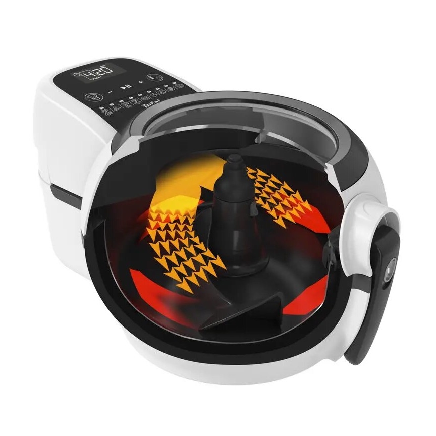 Tefal - Air fryer ACTIFRY GENIUS DUAL MOTION 1,2l 1350W/230V wit