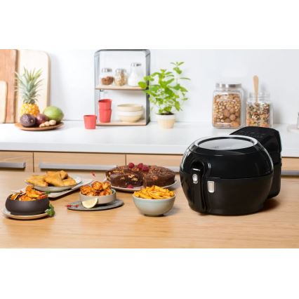 Tefal - Airfryer ACTIFRY GENIUS DUAL MOTION 1,2l 1350W/230V noir