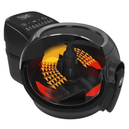 Tefal - Airfryer ACTIFRY GENIUS DUAL MOTION 1,2l 1350W/230V noir