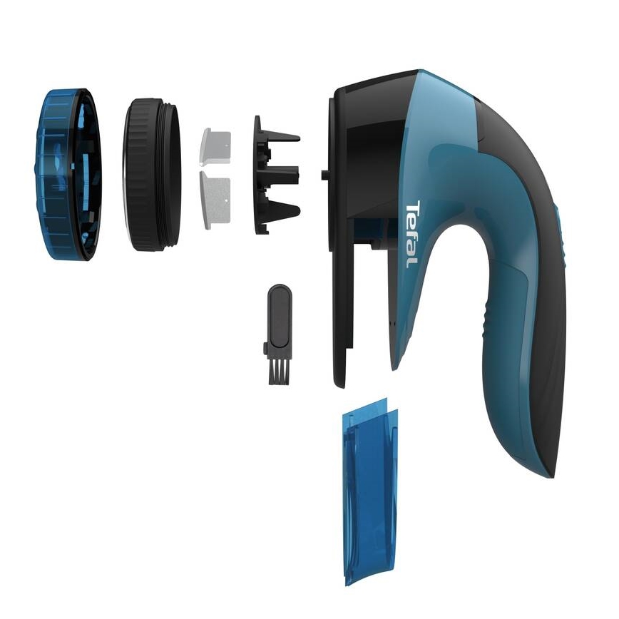 Tefal - Anti-peluche LINT 2xAA noir/bleu