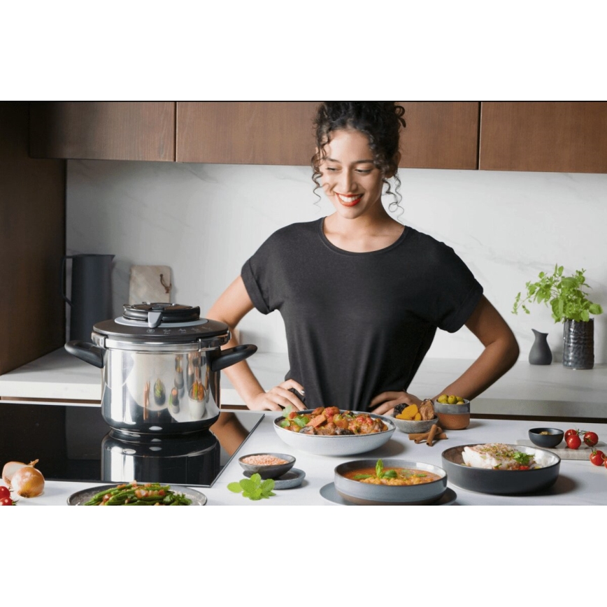Tefal - Autocuiseur 4,5 l CLIPSO+ CHEF acier inoxydable