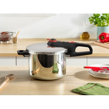 Tefal - Autocuiseur 6 l SECURE TRENDY + ensemble de 5 pièces INGENIO EMOTION