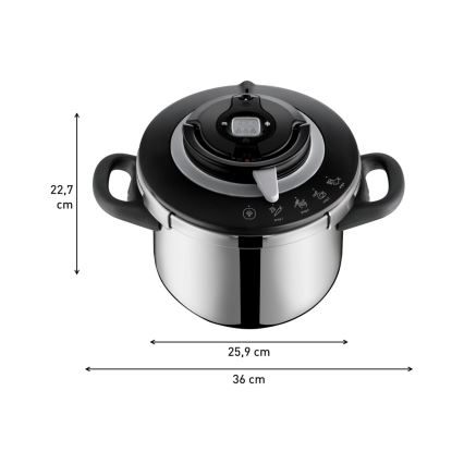Tefal - Autocuiseur CLIPSO+ CHEF 6 L inox