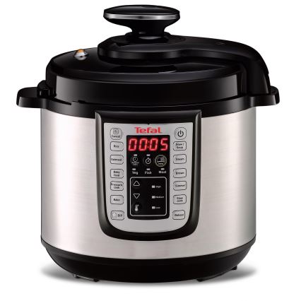 Tefal - Autocuiseur électrique multifonction ALL IN ONE POT 1100W/230V chrome/noir