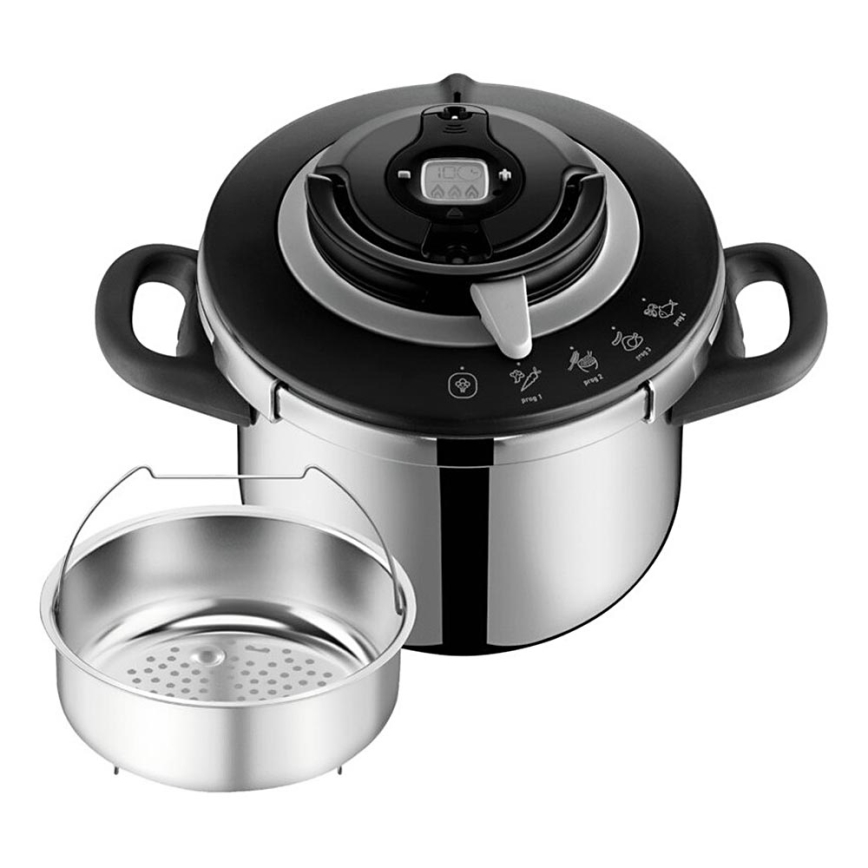 Tefal - Autocuiseur sous pression 6 l CLIPSO+ CHEF en inox