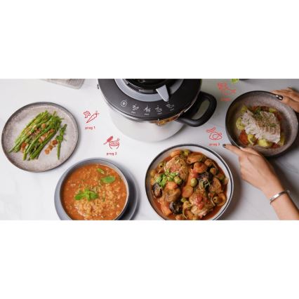 Tefal - Autocuiseur sous pression 6 l CLIPSO+ CHEF en inox