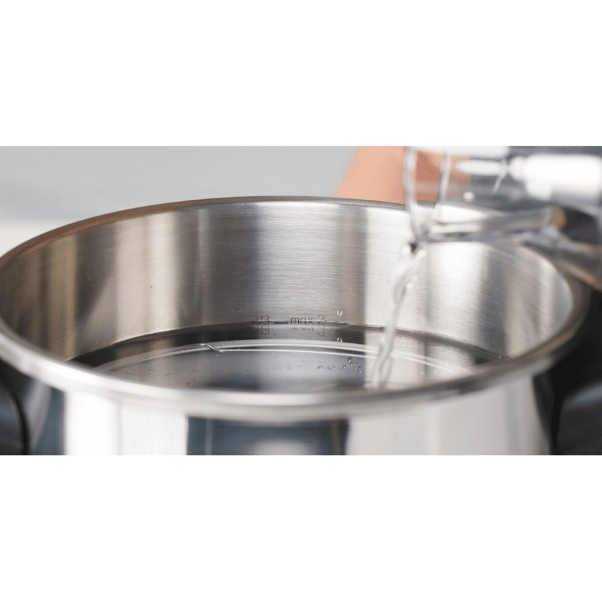 Tefal - Autocuiseur sous pression 6 l CLIPSO+ CHEF en inox