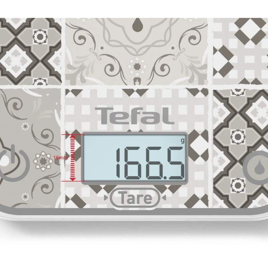Tefal - Balance de cuisine OPTISS 2xAAA beige