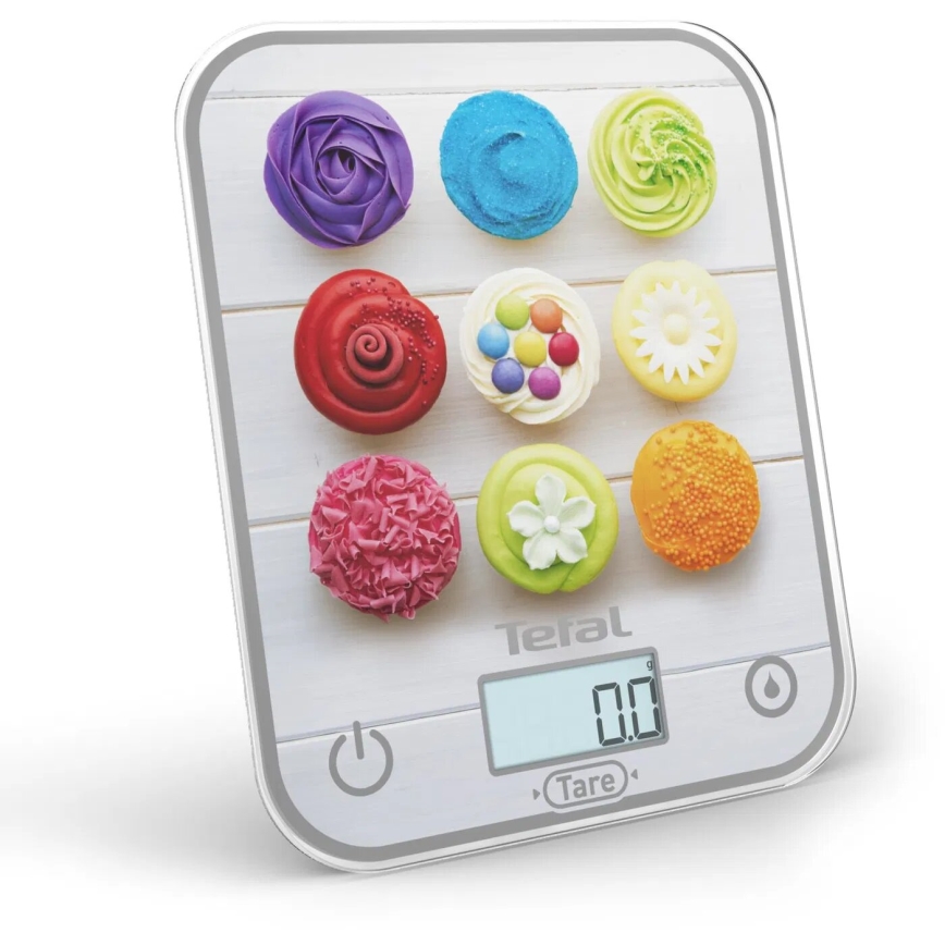Tefal - Balance de cuisine OPTISS 2xAAA coloré
