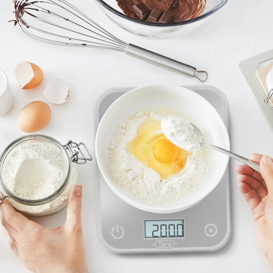 Tefal - Balance de cuisine OPTISS 2xAAA gris