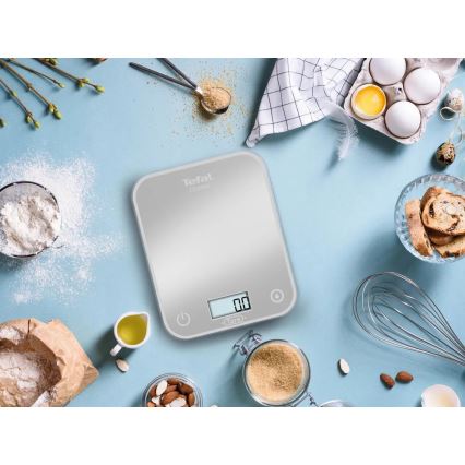 Tefal - Balance de cuisine OPTISS 2xAAA gris
