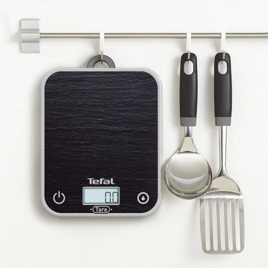 Tefal - Balance de cuisine OPTISS 2xAAA noir