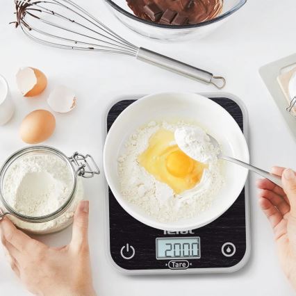 Tefal - Balance de cuisine OPTISS 2xAAA noir