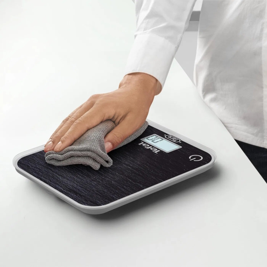 Tefal - Balance de cuisine OPTISS 2xAAA noir