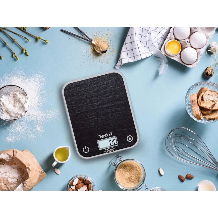 Tefal - Balance de cuisine OPTISS 2xAAA noir