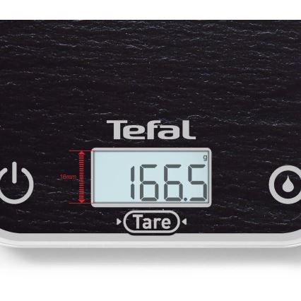 Tefal - Balance de cuisine OPTISS 2xAAA noir