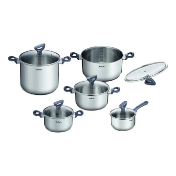 Tefal - Batterie de casseroles 10 pcs DAILY COOK acier inoxydable