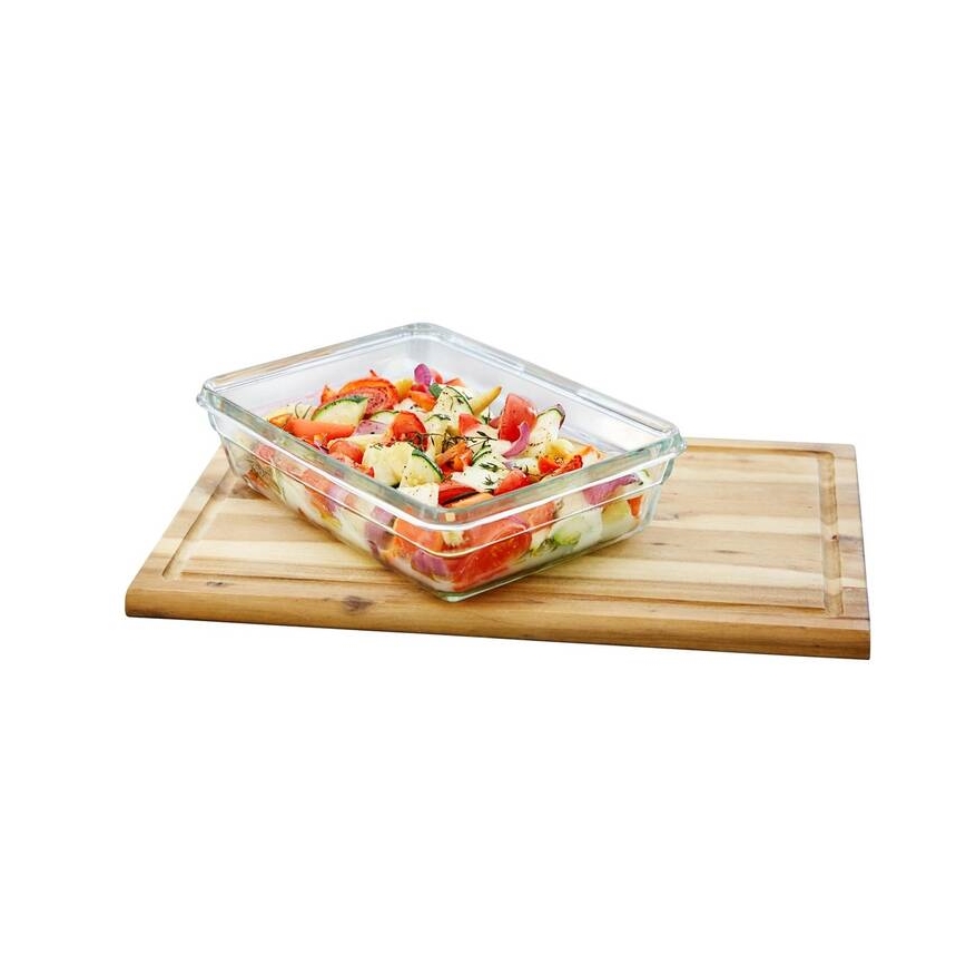 Tefal - Boîte alimentaire 0,45 l MSEAL GLASS rouge/verre