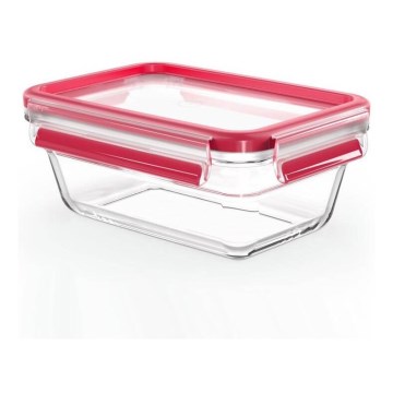 Tefal - Boîte hermétique de conservation 0,85 l MSEAL GLASS rouge/verre