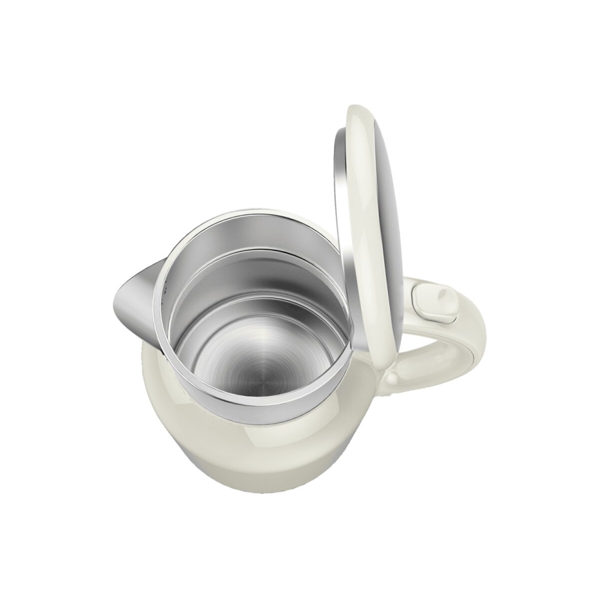 Tefal - Bouilloire THERMO PROTECT XL 1,9l 1650W/230V acier inoxydable/blanc