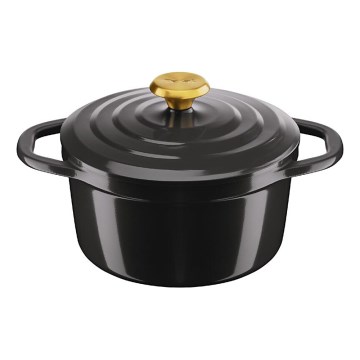 Tefal - Braadpan met een deksel AIR 20 cm antraciet
