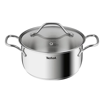 Tefal - Braadpan met een deksel INTUITION 20 cm