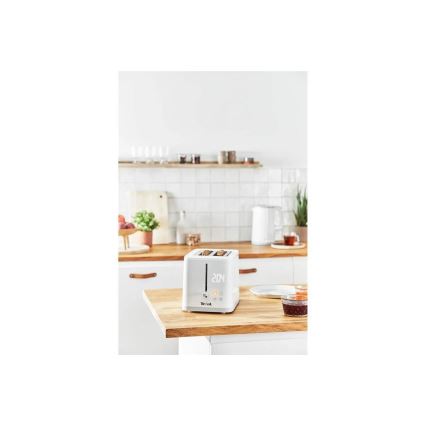 Tefal - Broodrooster met twee gaten SENSE 850W/230V wit