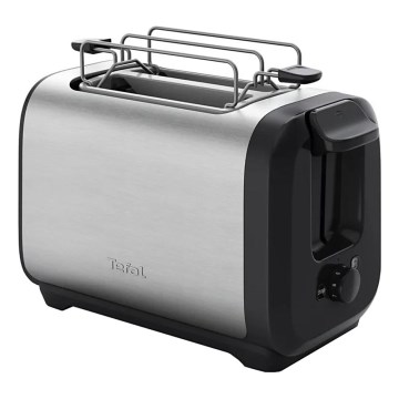 Tefal - Broodrooster met twee gaten SUBITO 1300W/230V zwart/roestvrij